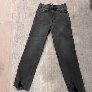 Classic Black Straight Leg Jeans for Women